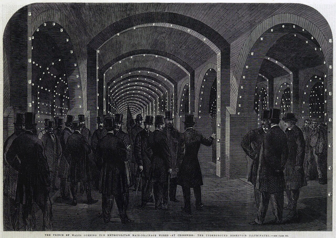 Starting Sewer Pumps at Crossness Pumping Station, London, 1865